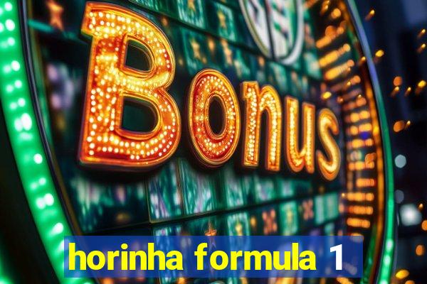 horinha formula 1